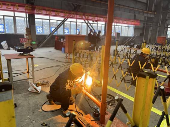 公司舉辦電焊工、電工技術(shù)比武